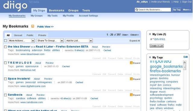 diigo bookmarks