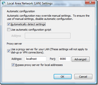 LAN settings